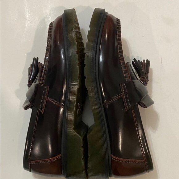 Dr. Martens Adrian NEW Cherry Red Arcadia Loafers Size 7  Classic Tassel Design - Picture 12 of 15
